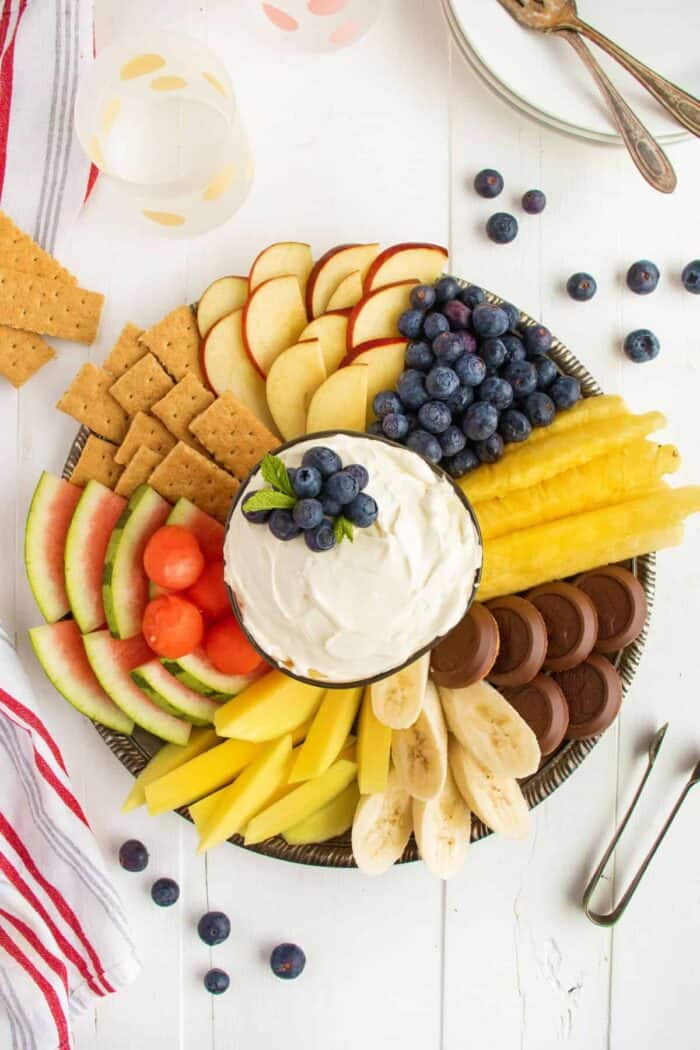 Cream Cheese Fruit Dip - The Kitchen Magpie