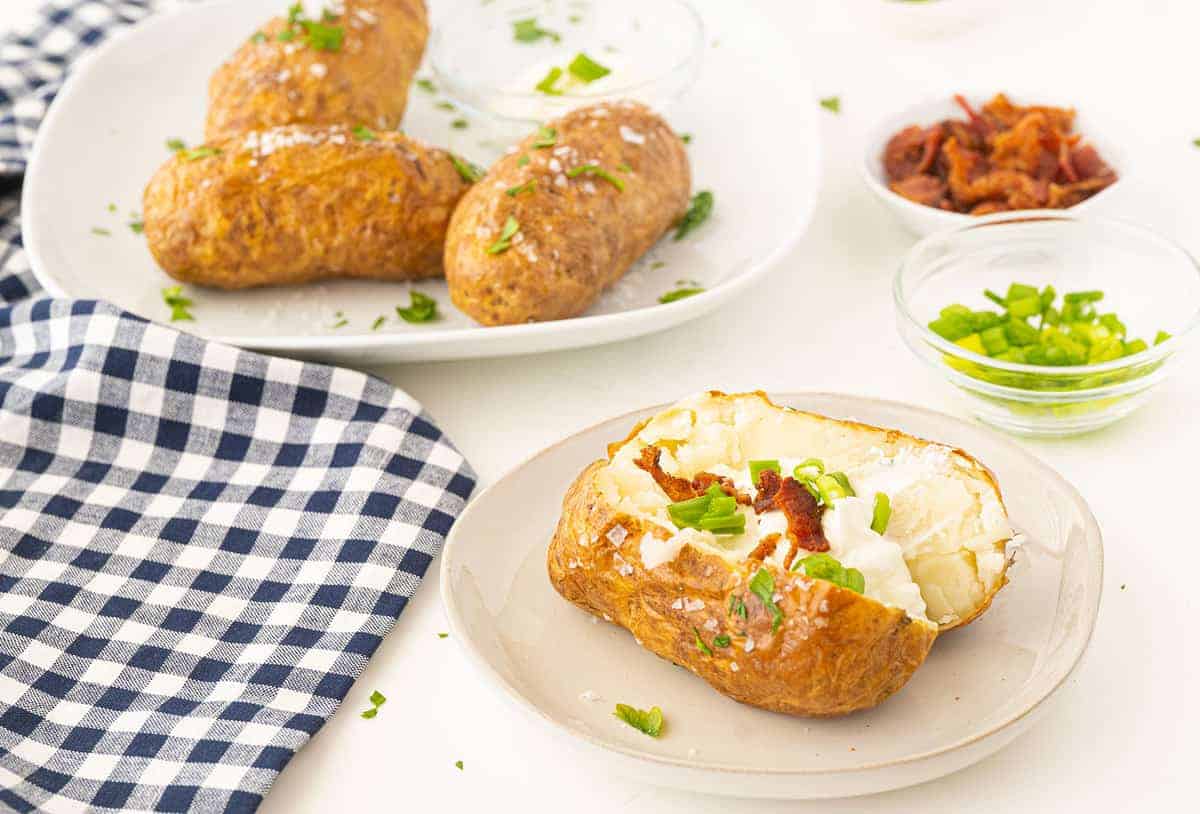 Air Fryer Baked Potatoes - The Chunky Chef