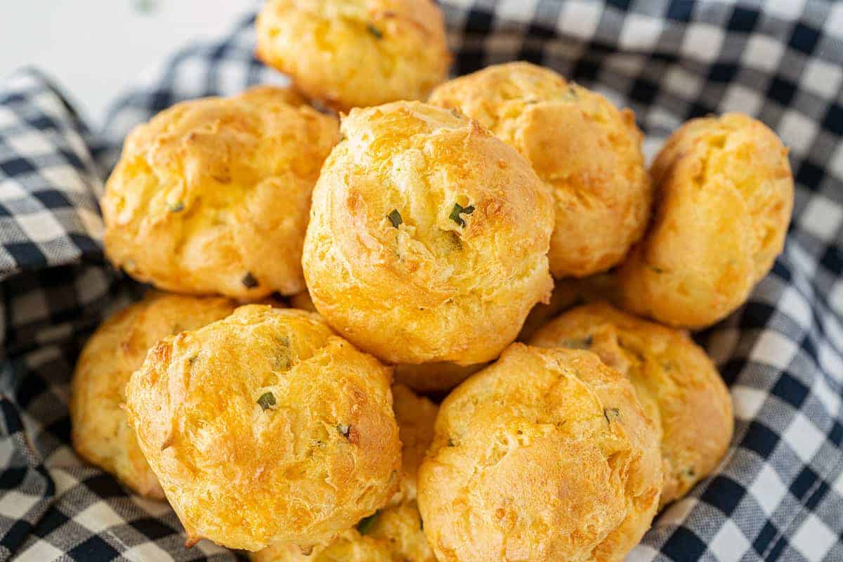 Cheese Puffs (Gougères) - The Kitchen Magpie