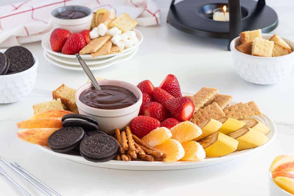 Clean Eating Chocolate Fondue