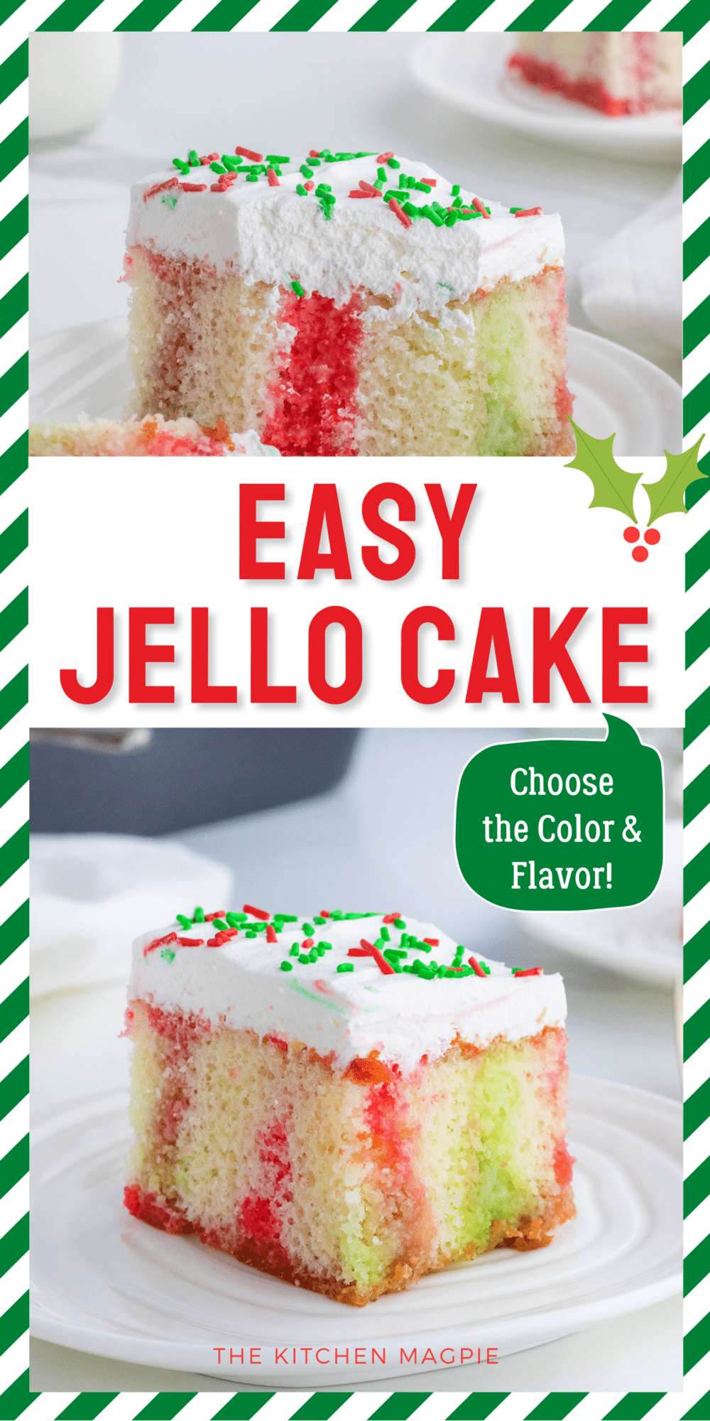 Jello Poke Cake - The Kitchen Magpie