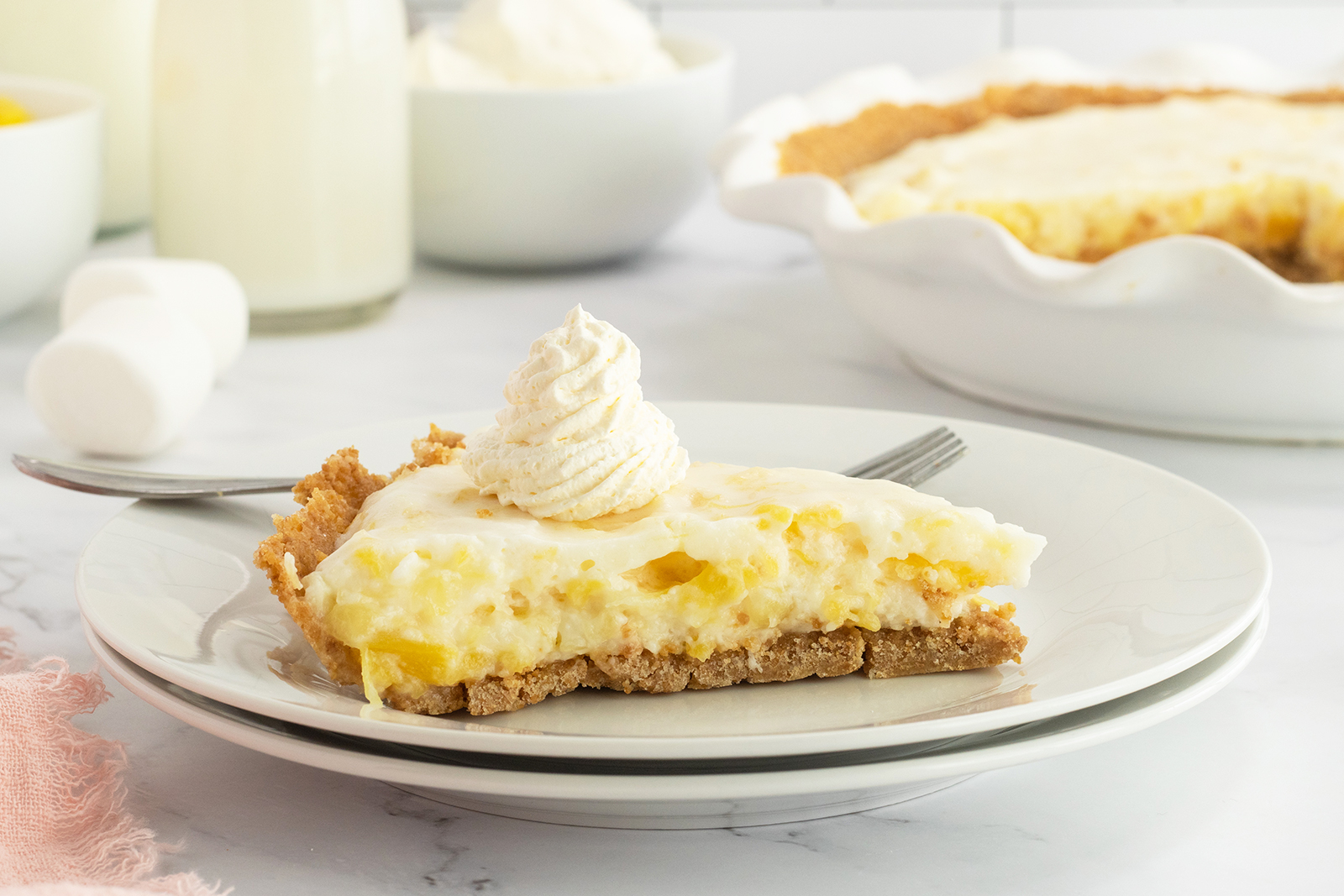 Marshmallow Pineapple Pie The Kitchen Magpie