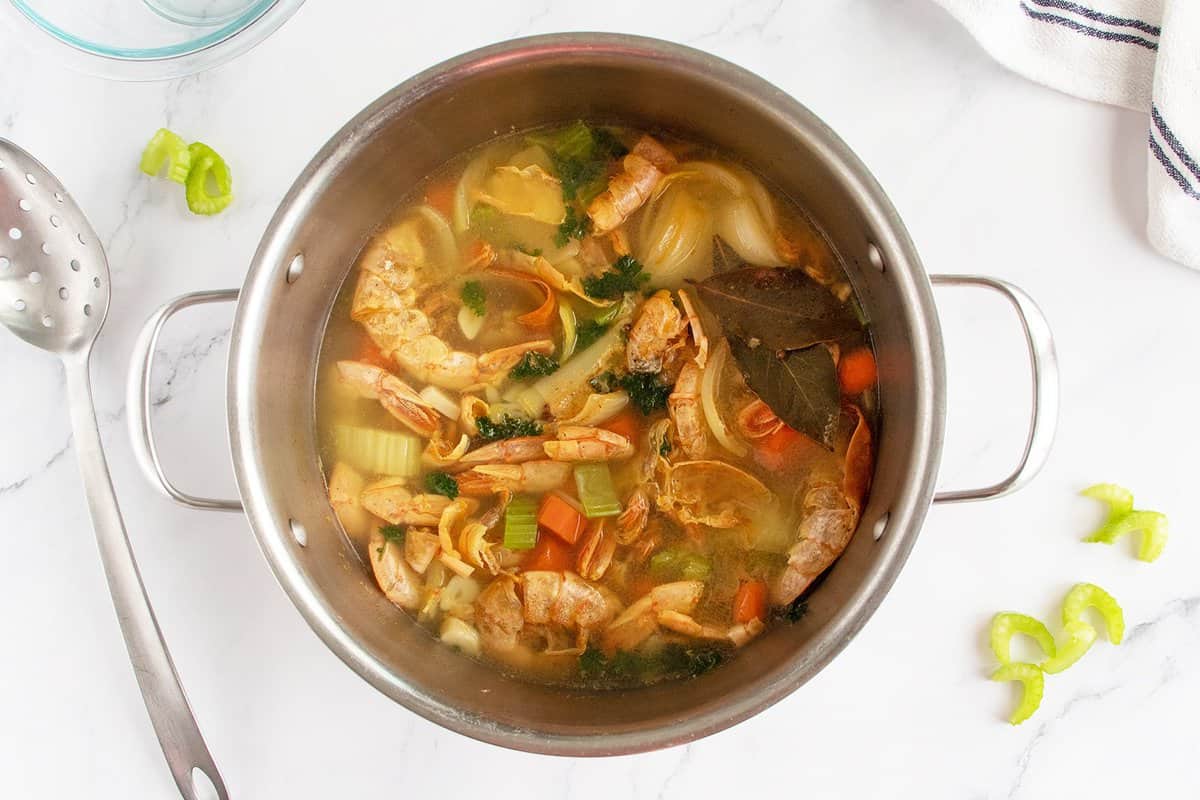 The Best Seafood Stock - The Kitchen Magpie
