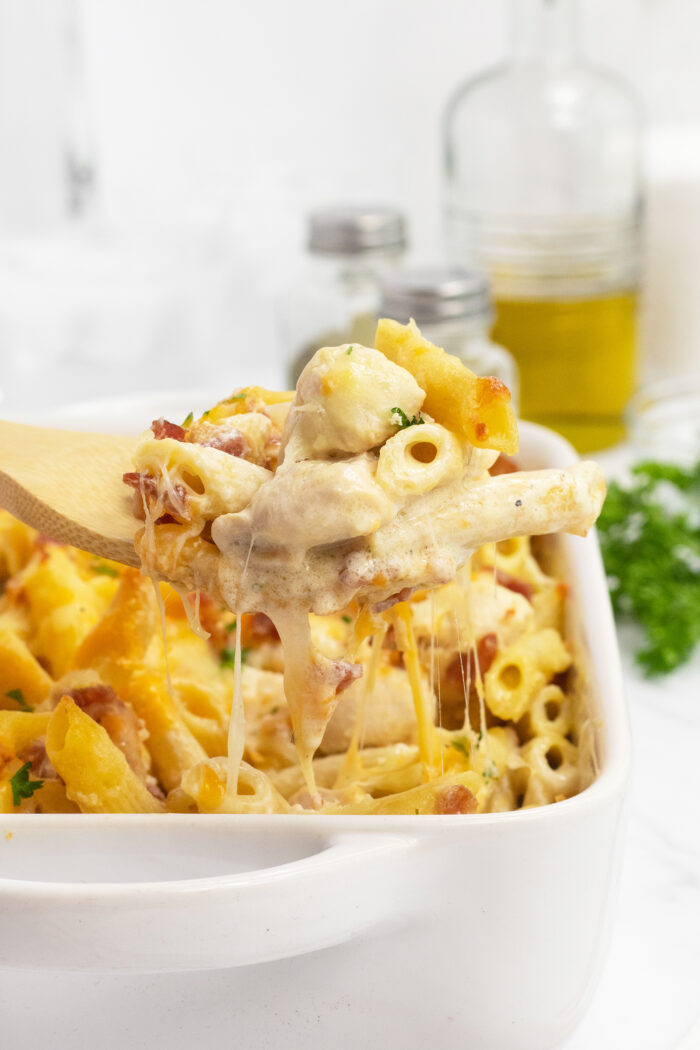 Chicken Bacon Ranch Casserole - The Kitchen Magpie