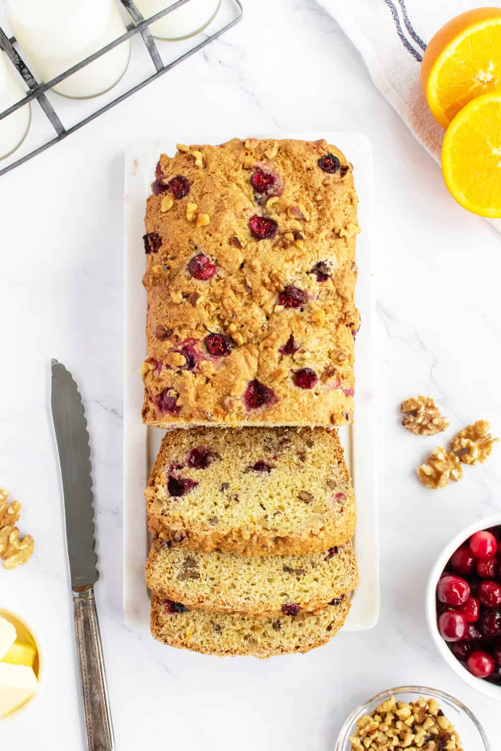 Cranberry Nut Bread - The Kitchen Magpie