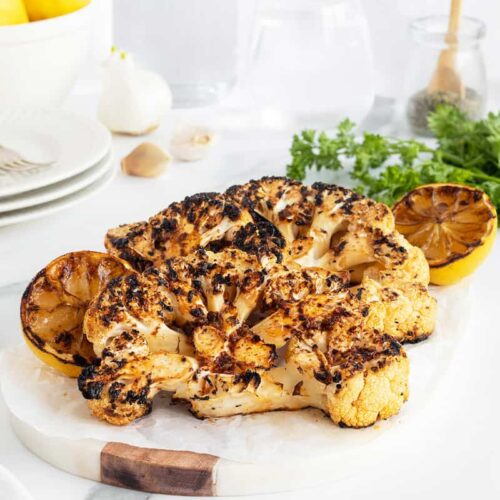 Grilled Cauliflower - The Kitchen Magpie