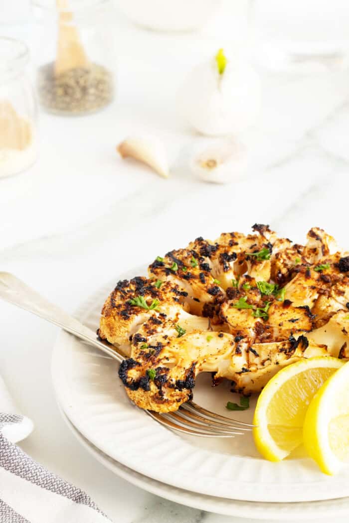 Grilled Cauliflower - The Kitchen Magpie