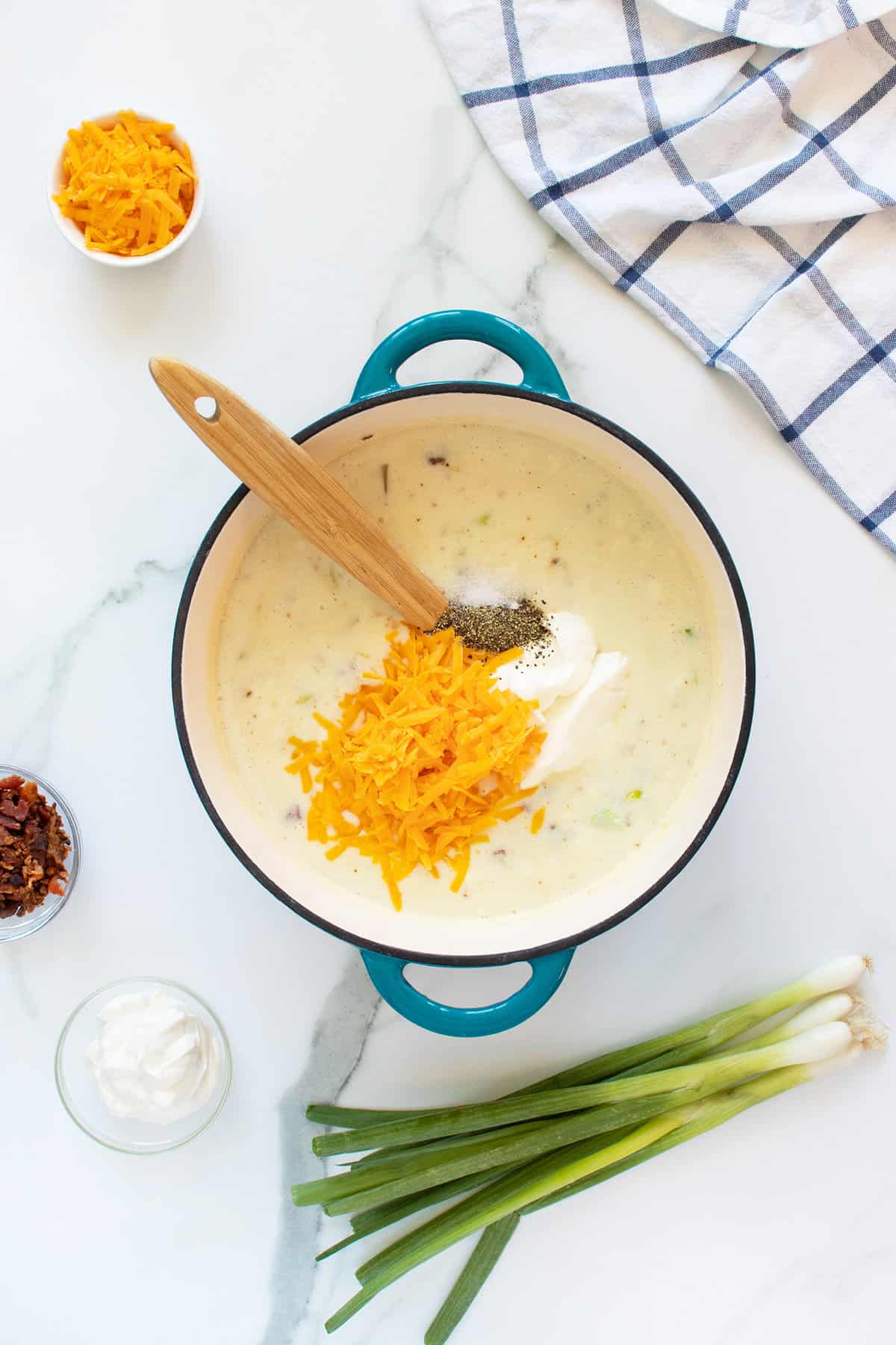 Loaded Baked Potato Soup - The Kitchen Magpie