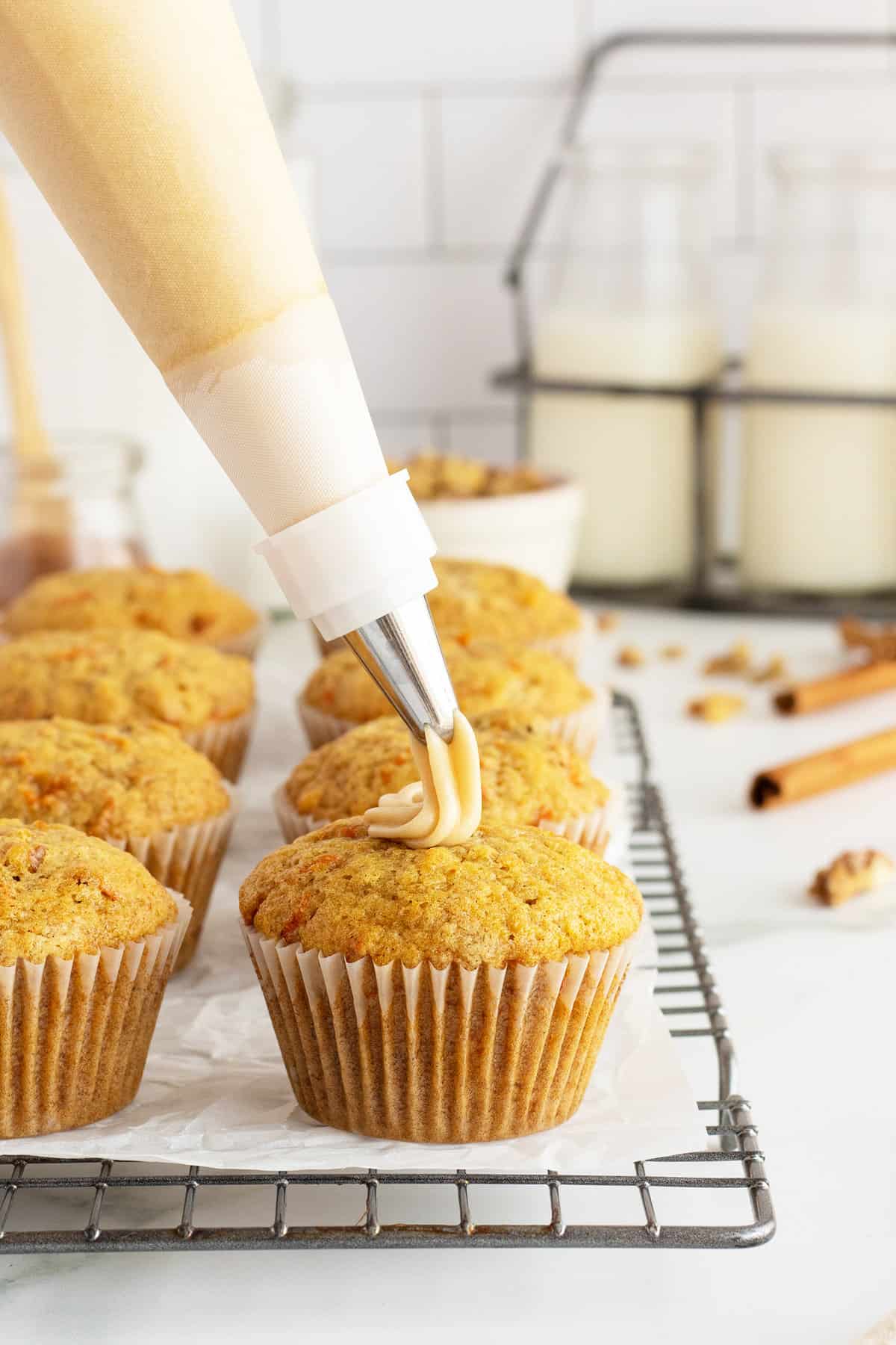 Carrot Cake Muffins - The Kitchen Magpie