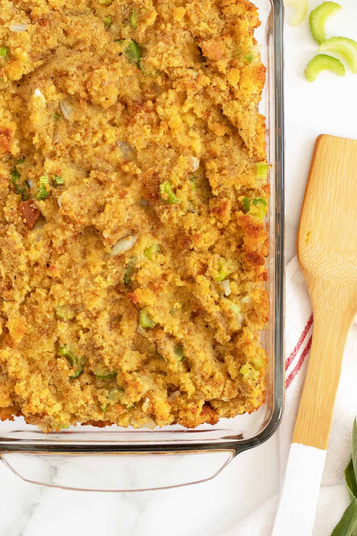 Cornbread Dressing - The Kitchen Magpie