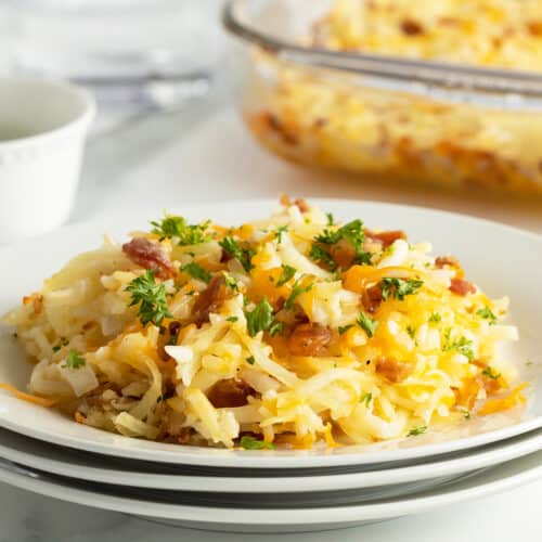 Cheesy Hash Brown Casserole - The Kitchen Magpie