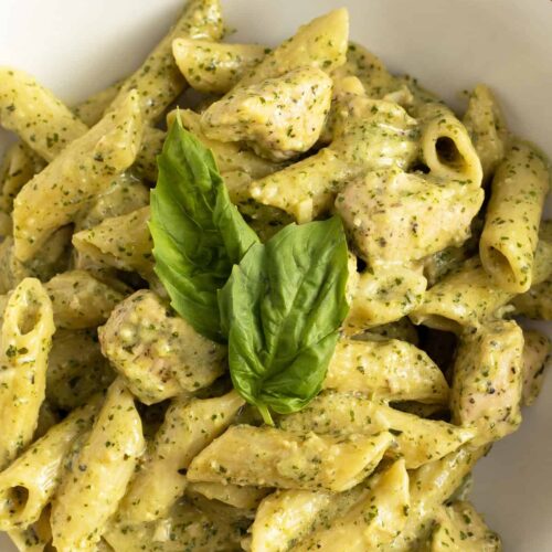 Creamy Chicken Pesto Pasta The Kitchen Magpie