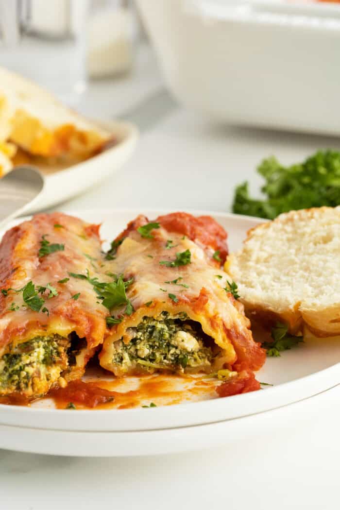 Sausage Stuffed Manicotti - The Kitchen Magpie