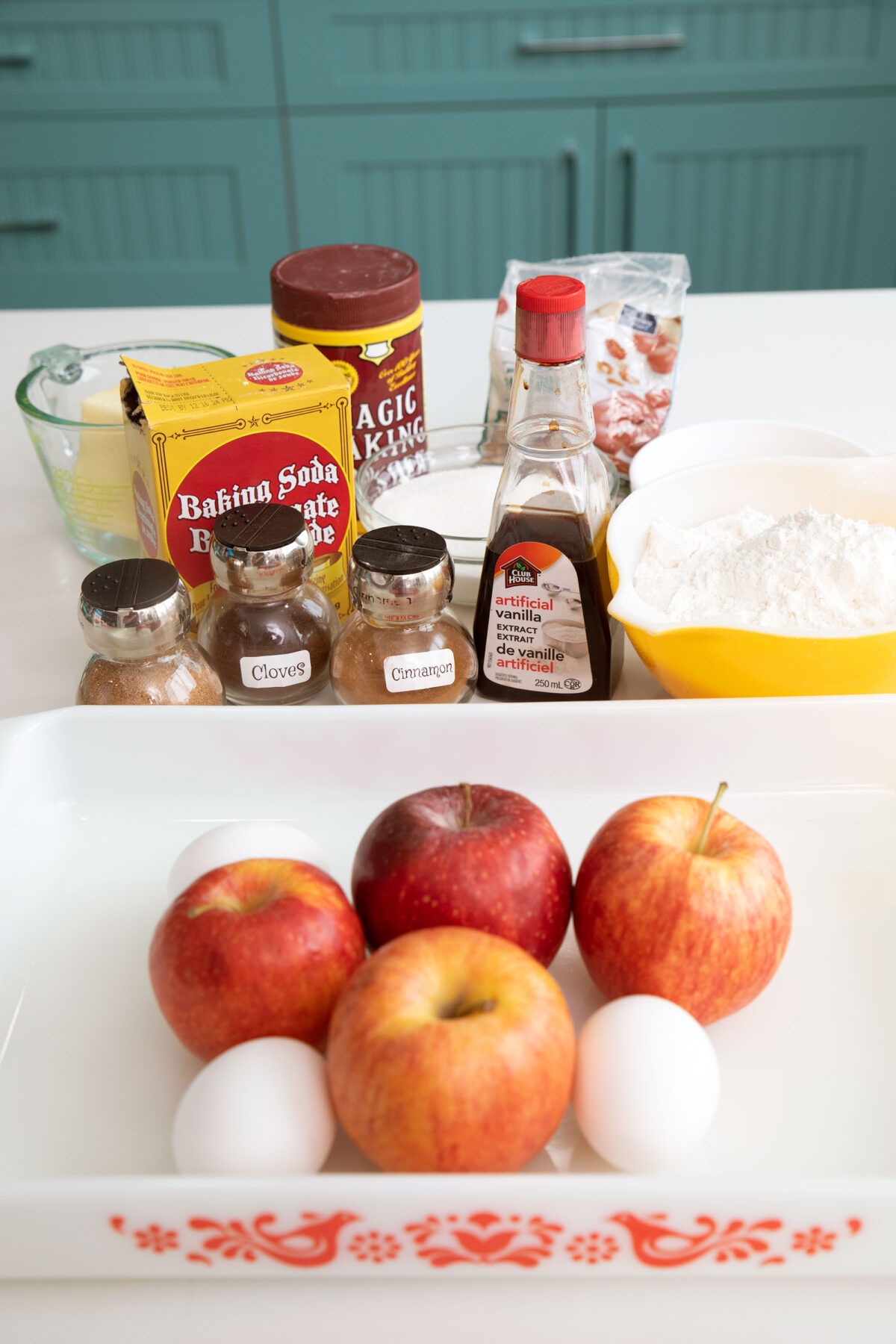 ingredients for apple cake