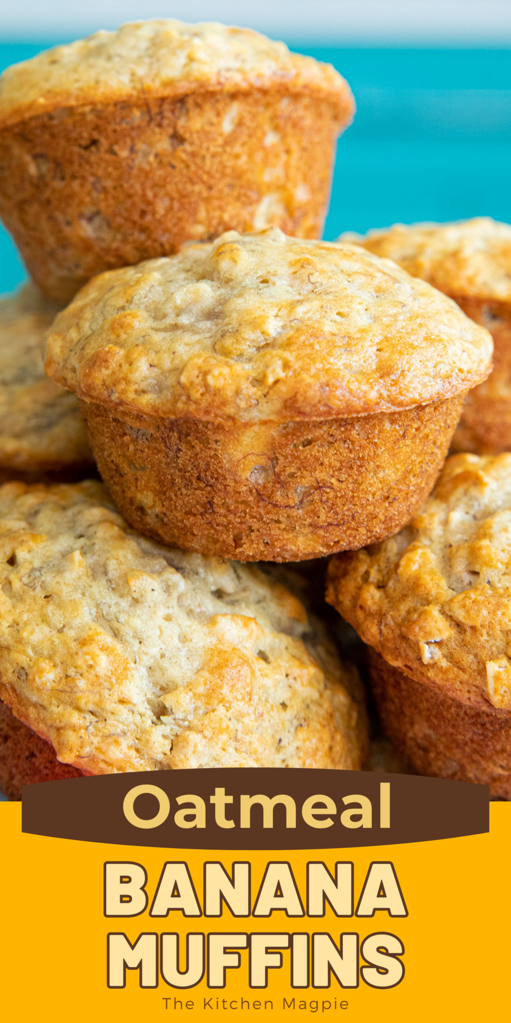 Chewy thanks to the oatmeal and sweetly flavored thanks to the mashed bananas these banana oatmeal muffins are a delicious change of pace from regular muffins! 
