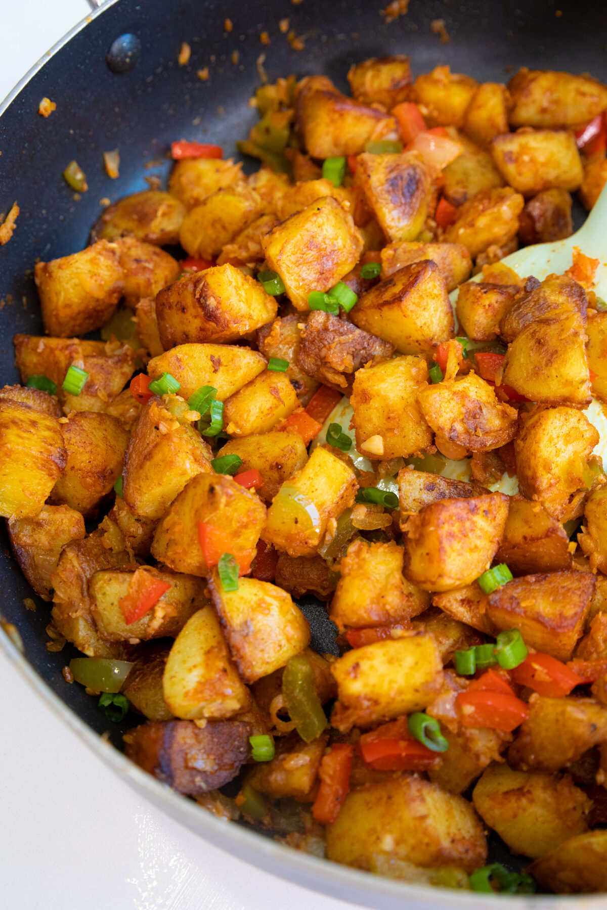 home fries in a pan